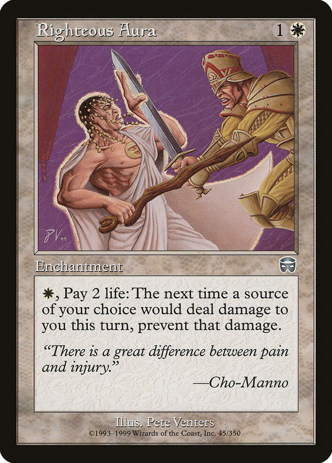 Righteous Aura [Mercadian Masques] - Magic: The Gathering - Card Brawlers | Quebec | Canada |