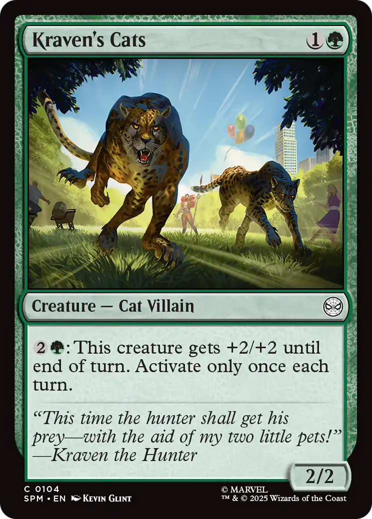 Kraven's Cats [Marvel's Spider-Man] - Magic: The Gathering - Card Brawlers | Quebec | Canada |