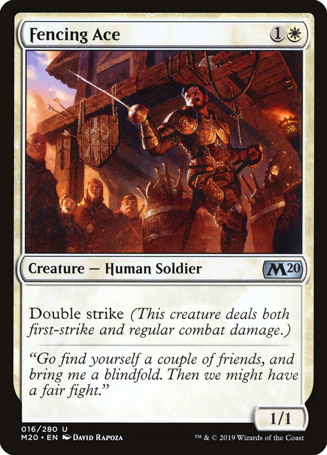Fencing Ace [Core Set 2020] - Magic: The Gathering - Card Brawlers | Quebec | Canada |