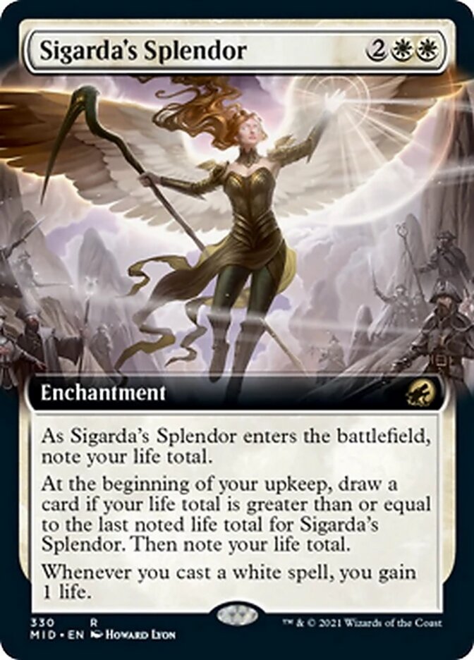 Sigarda's Splendor (Extended Art) [Innistrad: Midnight Hunt] - Magic: The Gathering - Card Brawlers | Quebec | Canada |
