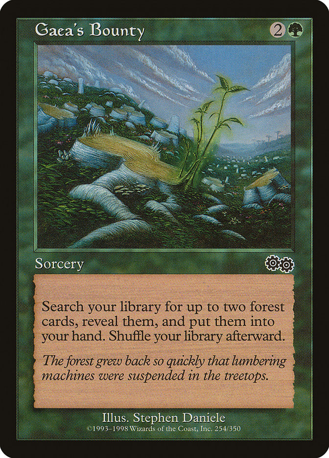 Gaea's Bounty [Urza's Saga] - Magic: The Gathering - Card Brawlers | Quebec | Canada |
