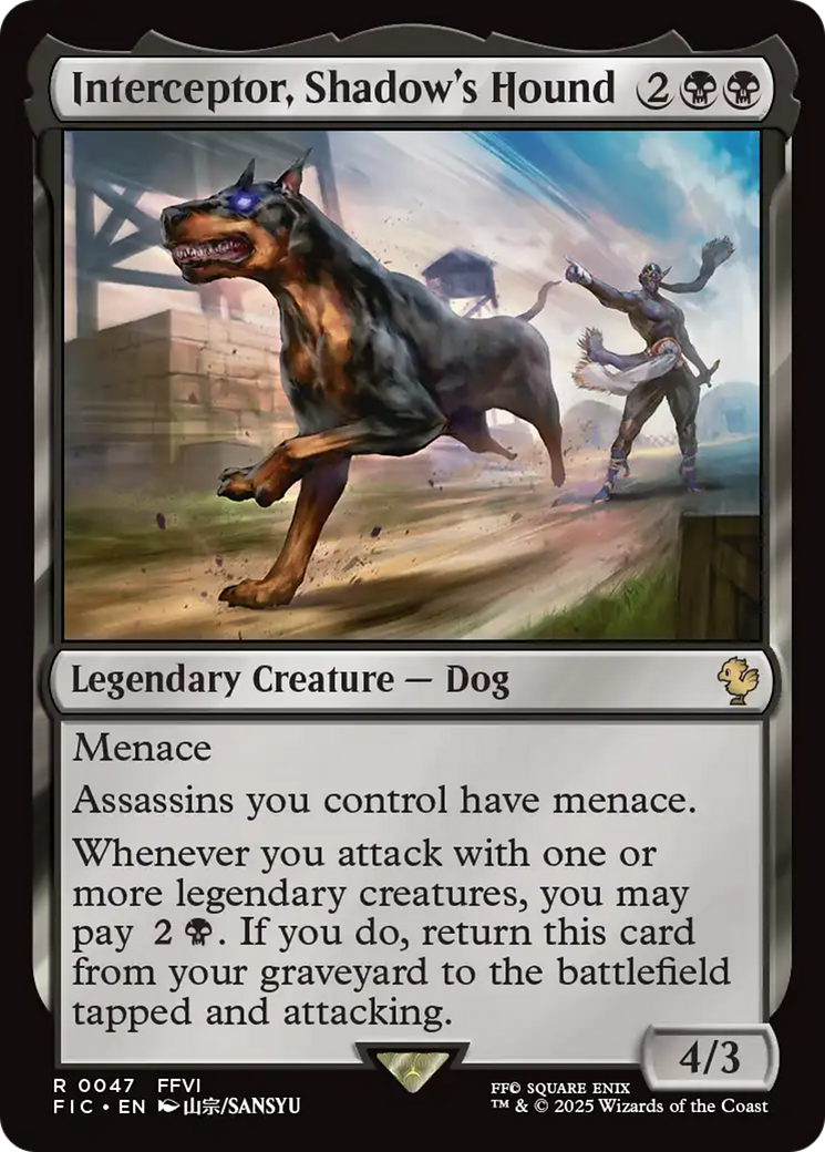 Interceptor, Shadow's Hound [FINAL FANTASY Commander] - Magic: The Gathering - Card Brawlers | Quebec | Canada |