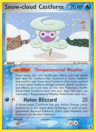 Snow-cloud Castform (29/113) [EX: Delta Species] - Pokémon - Card Brawlers | Quebec | Canada |