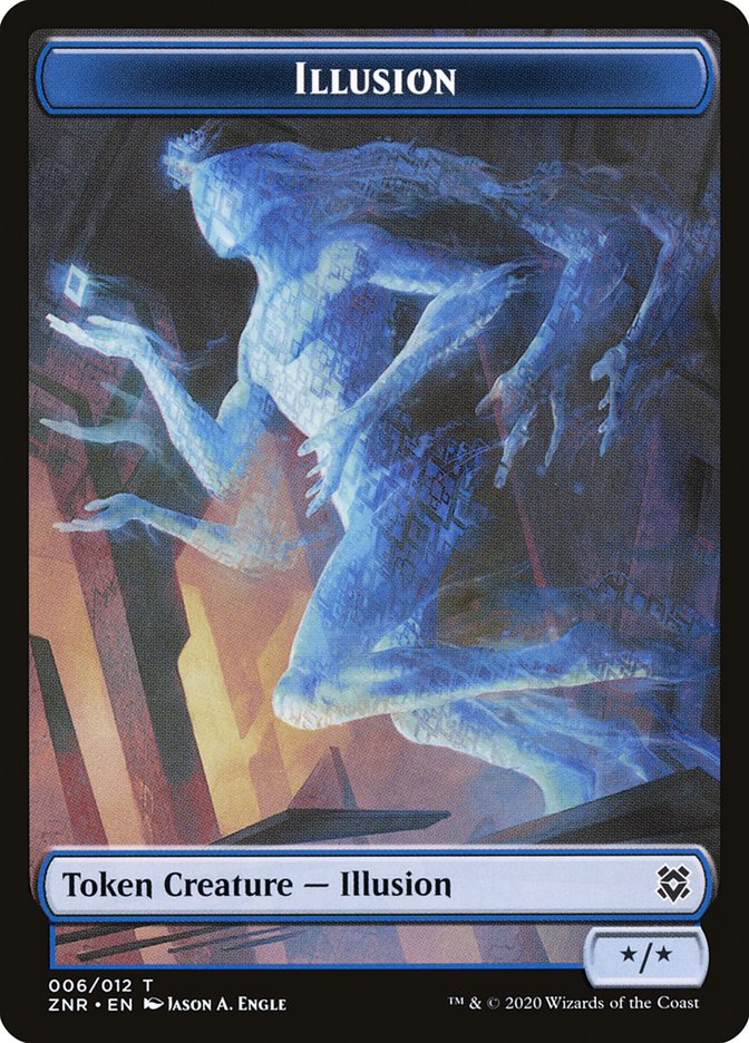 Hydra // Illusion Double-Sided Token [Zendikar Rising Tokens] - Magic: The Gathering - Card Brawlers | Quebec | Canada |