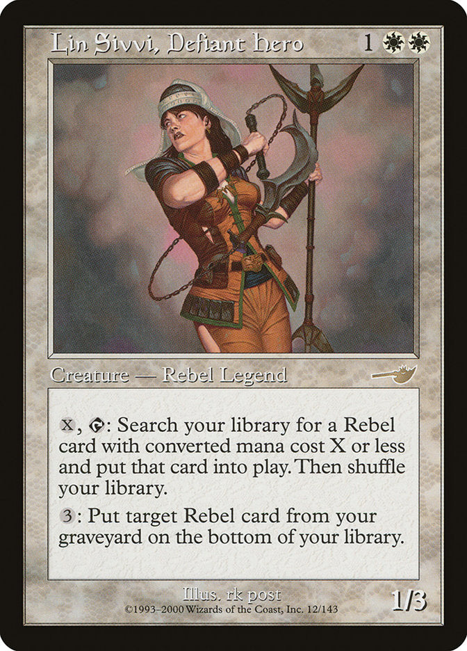 Lin Sivvi, Defiant Hero [Nemesis] - Magic: The Gathering - Card Brawlers | Quebec | Canada |