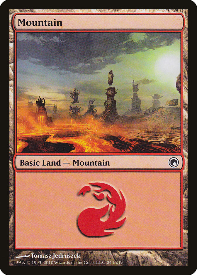 Mountain (244) [Scars of Mirrodin] - Magic: The Gathering - Card Brawlers | Quebec | Canada |