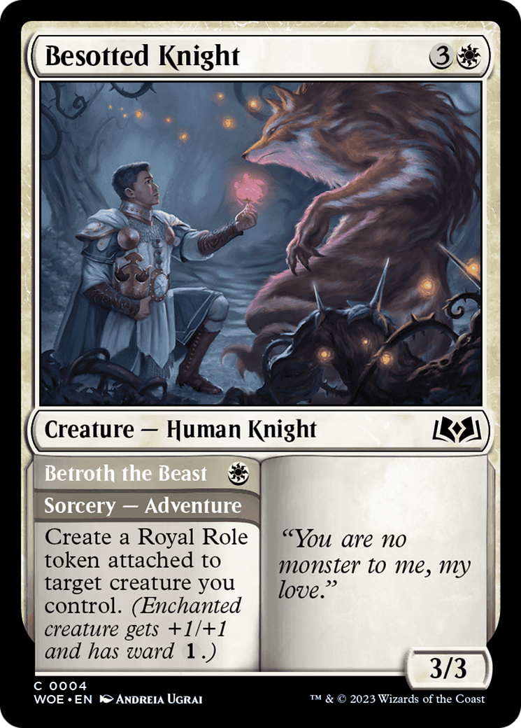 Besotted Knight // Betroth the Beast [Wilds of Eldraine] - Magic: The Gathering - Card Brawlers | Quebec | Canada |