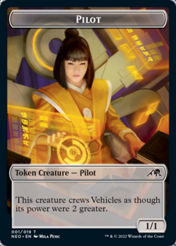 Myr // Pilot Double-Sided Token [Kamigawa: Neon Dynasty Commander Tokens] - Magic: The Gathering - Card Brawlers | Quebec | Canada |