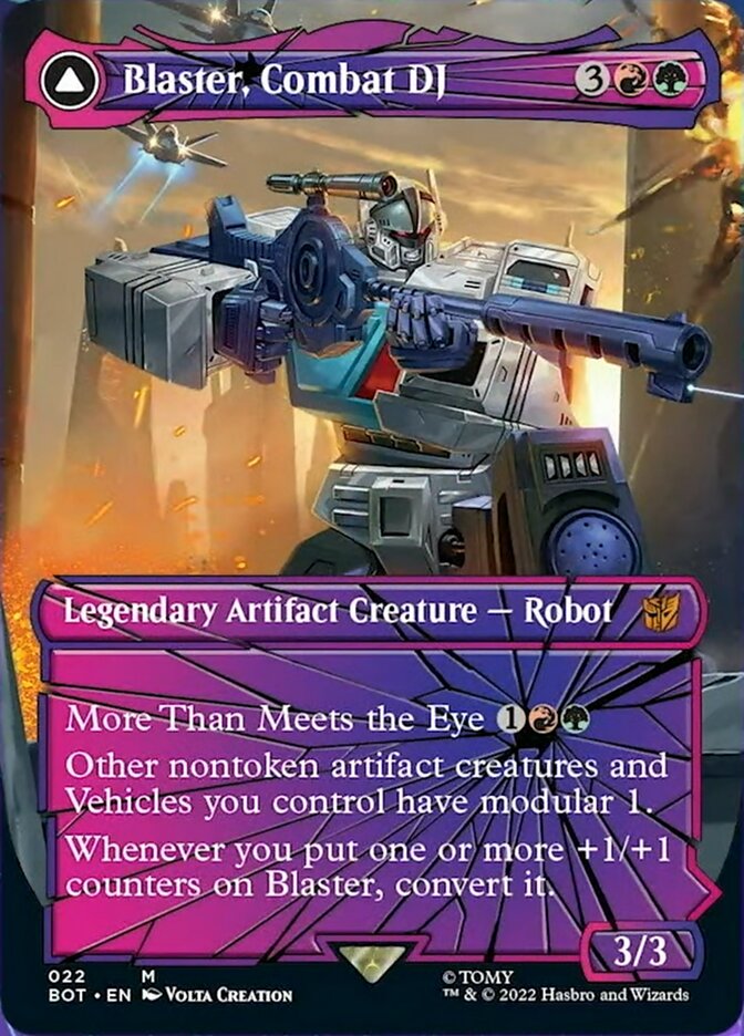 Blaster, Combat DJ // Blaster, Morale Booster (Shattered Glass) [Transformers] - Magic: The Gathering - Card Brawlers | Quebec | Canada |