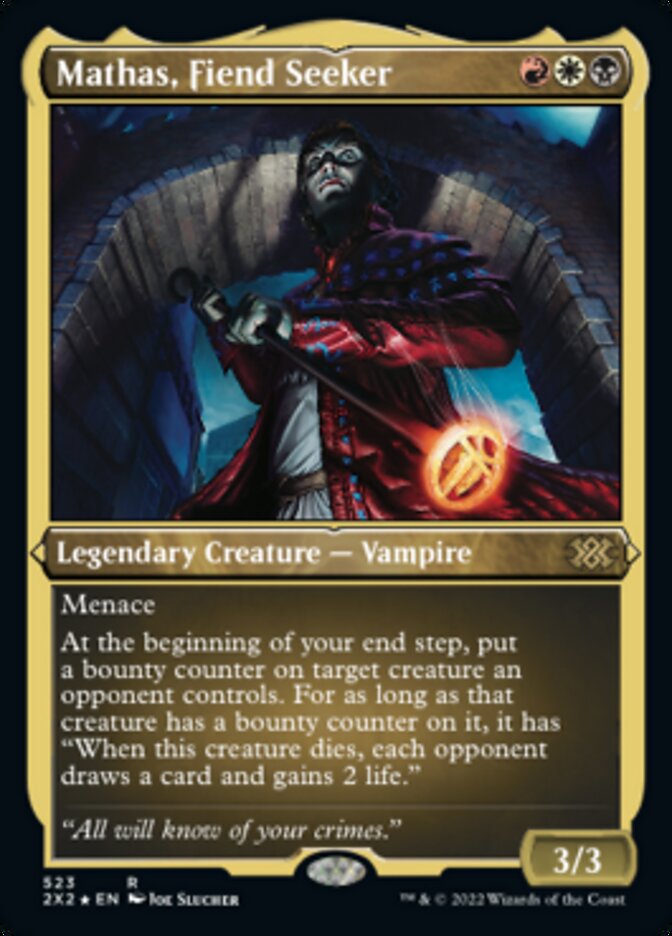 Mathas, Fiend Seeker (Foil Etched) [Double Masters 2022] - Magic: The Gathering - Card Brawlers | Quebec | Canada |