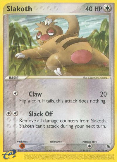 Slakoth (45/109) [EX: Ruby & Sapphire] - Pokémon - Card Brawlers | Quebec | Canada |