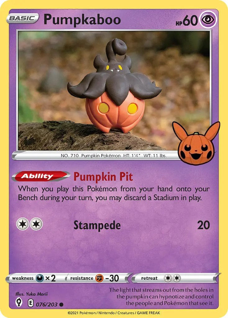Pumpkaboo (076/203) [Trick or Trade] - Pokémon - Card Brawlers | Quebec | Canada |
