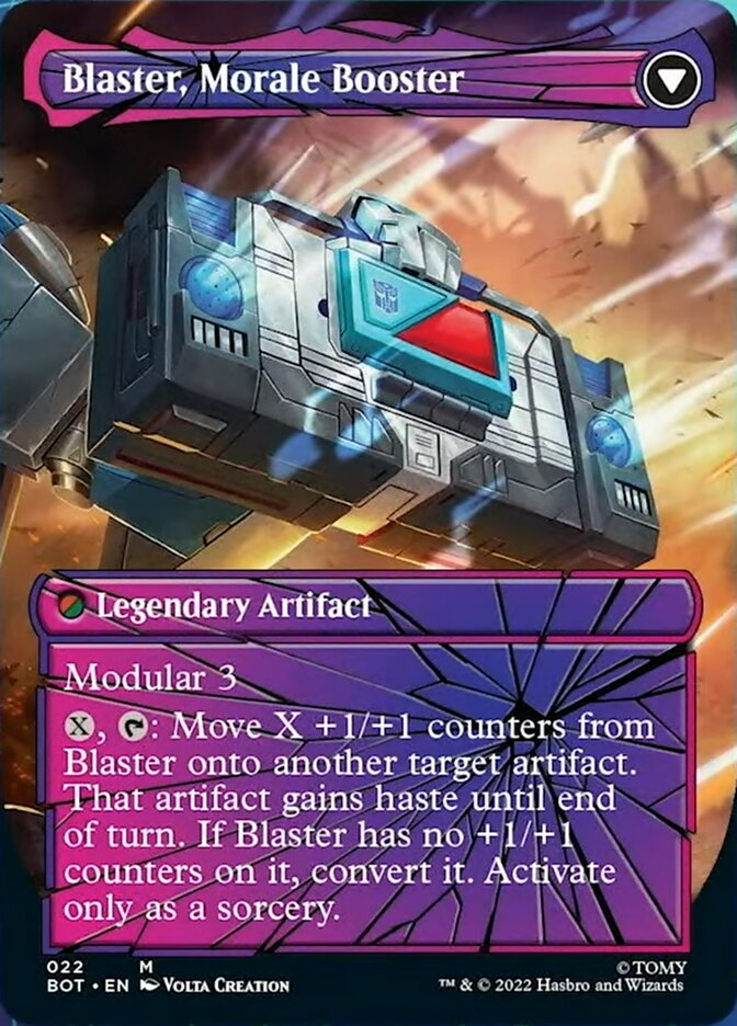 Blaster, Combat DJ // Blaster, Morale Booster (Shattered Glass) [Transformers] - Magic: The Gathering - Card Brawlers | Quebec | Canada |