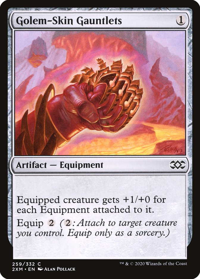 Golem-Skin Gauntlets [Double Masters] - Magic: The Gathering - Card Brawlers | Quebec | Canada |