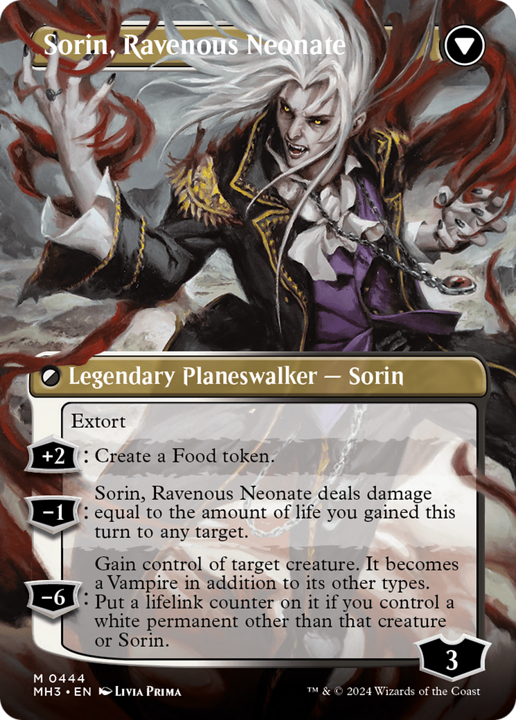 Sorin of House Markov // Sorin, Ravenous Neonate (Borderless) [Modern Horizons 3] - Magic: The Gathering - Card Brawlers | Quebec | Canada |