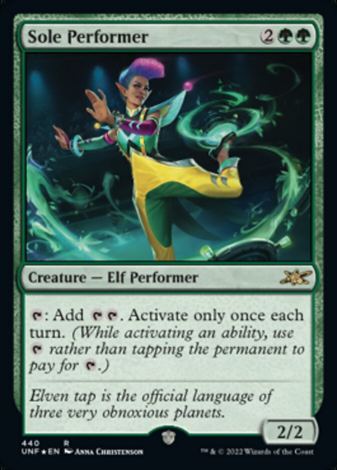 Sole Performer (Galaxy Foil) [Unfinity] - Magic: The Gathering - Card Brawlers | Quebec | Canada |