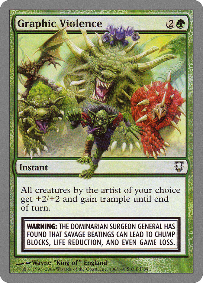 Graphic Violence [Unhinged] - Magic: The Gathering - Card Brawlers | Quebec | Canada |