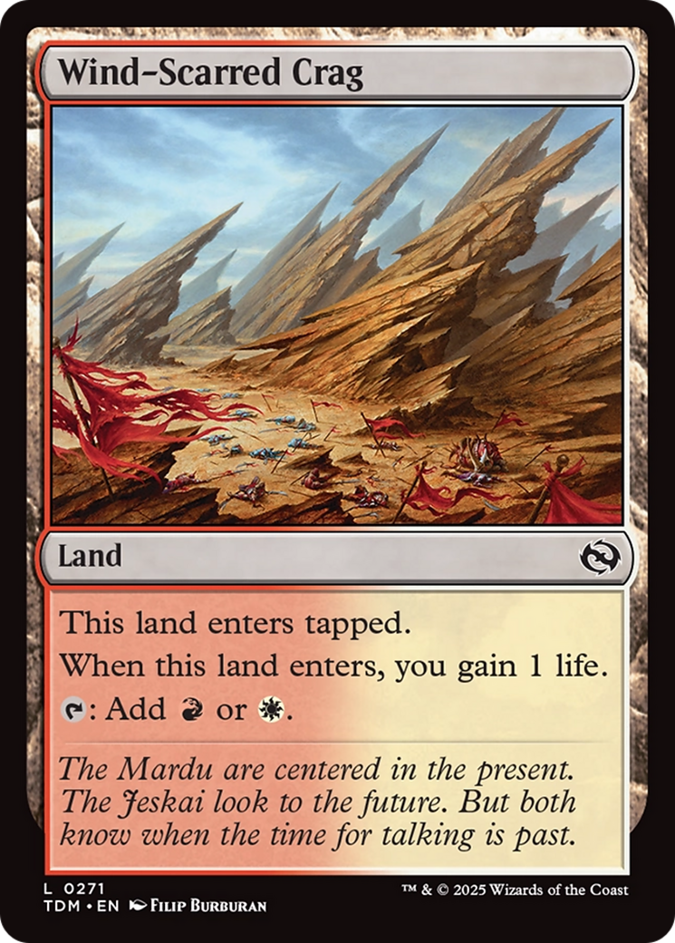 Wind-Scarred Crag [Tarkir: Dragonstorm] - Magic: The Gathering - Card Brawlers | Quebec | Canada |