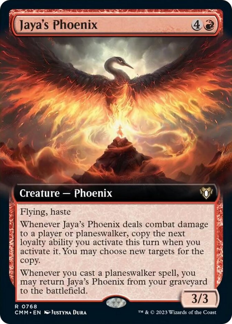 Jaya's Phoenix (Extended Art) [Commander Masters] - Magic: The Gathering - Card Brawlers | Quebec | Canada |