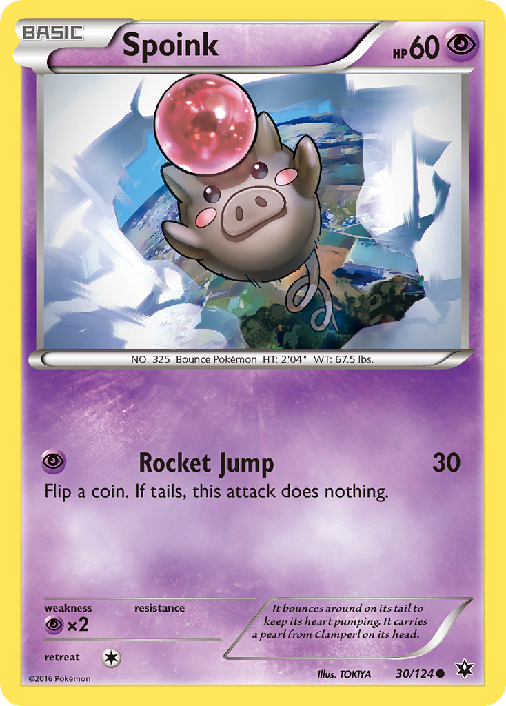Spoink (30/124) [XY: Fates Collide] - Pokémon - Card Brawlers | Quebec | Canada |