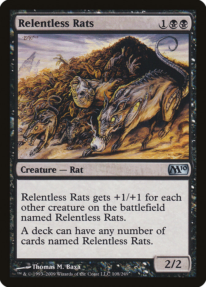 Relentless Rats [Magic 2010] - Magic: The Gathering - Card Brawlers | Quebec | Canada |