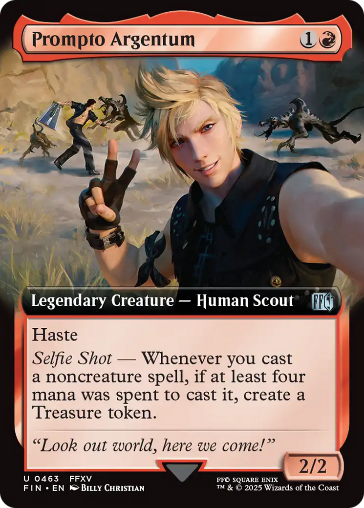 Prompto Argentum (Extended Art) [FINAL FANTASY] - Magic: The Gathering - Card Brawlers | Quebec | Canada |