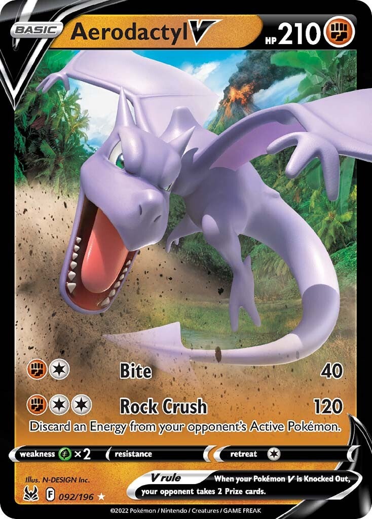 Aerodactyl V (092/196) [Sword & Shield: Lost Origin] - Pokémon - Card Brawlers | Quebec | Canada |