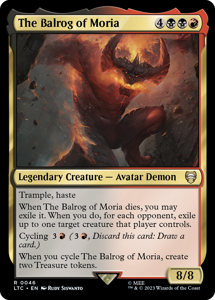 The Balrog of Moria [The Lord of the Rings: Tales of Middle-Earth Commander] - Magic: The Gathering - Card Brawlers | Quebec | Canada |