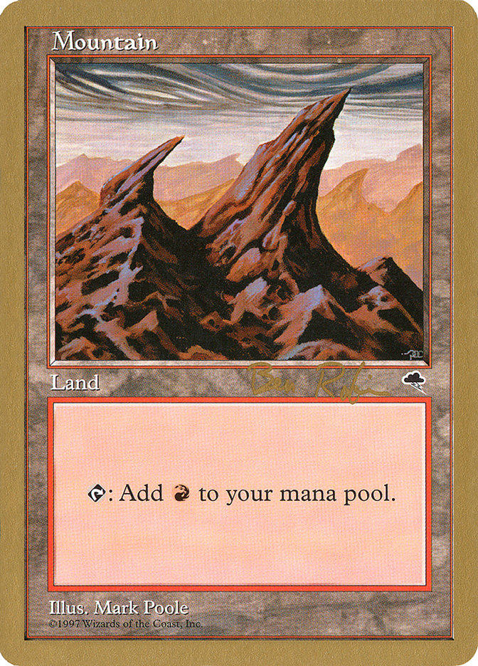 Mountain (br344) (Ben Rubin) [World Championship Decks 1998] - Magic: The Gathering - Card Brawlers | Quebec | Canada |