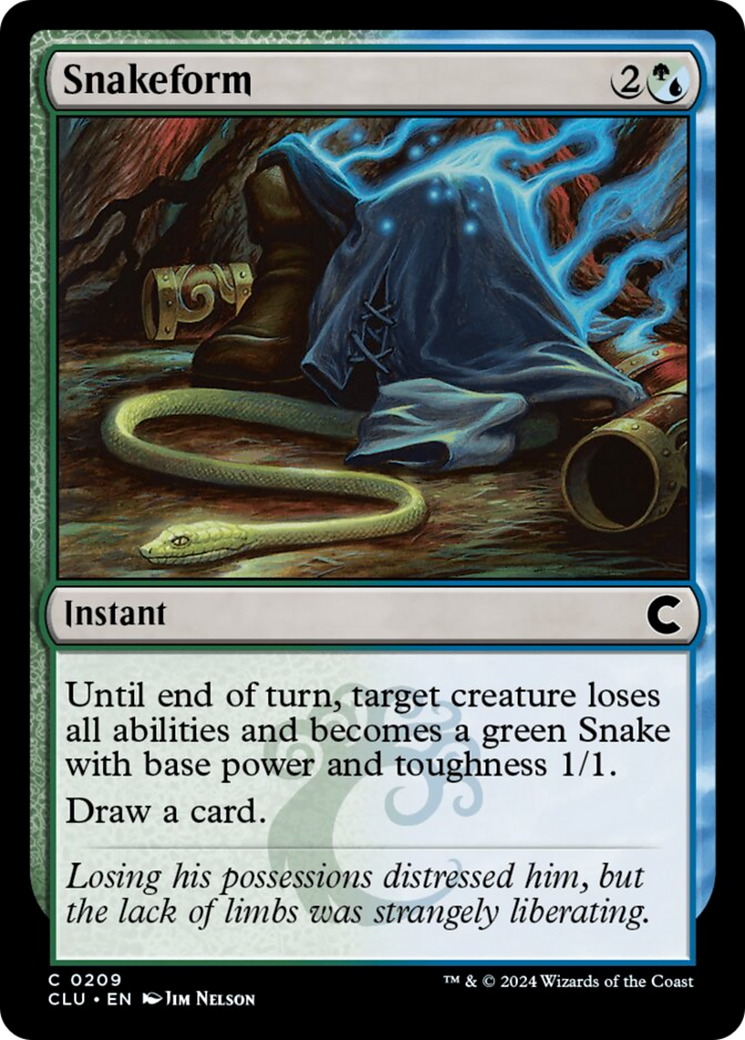 Snakeform [Ravnica: Clue Edition] - Magic: The Gathering - Card Brawlers | Quebec | Canada |