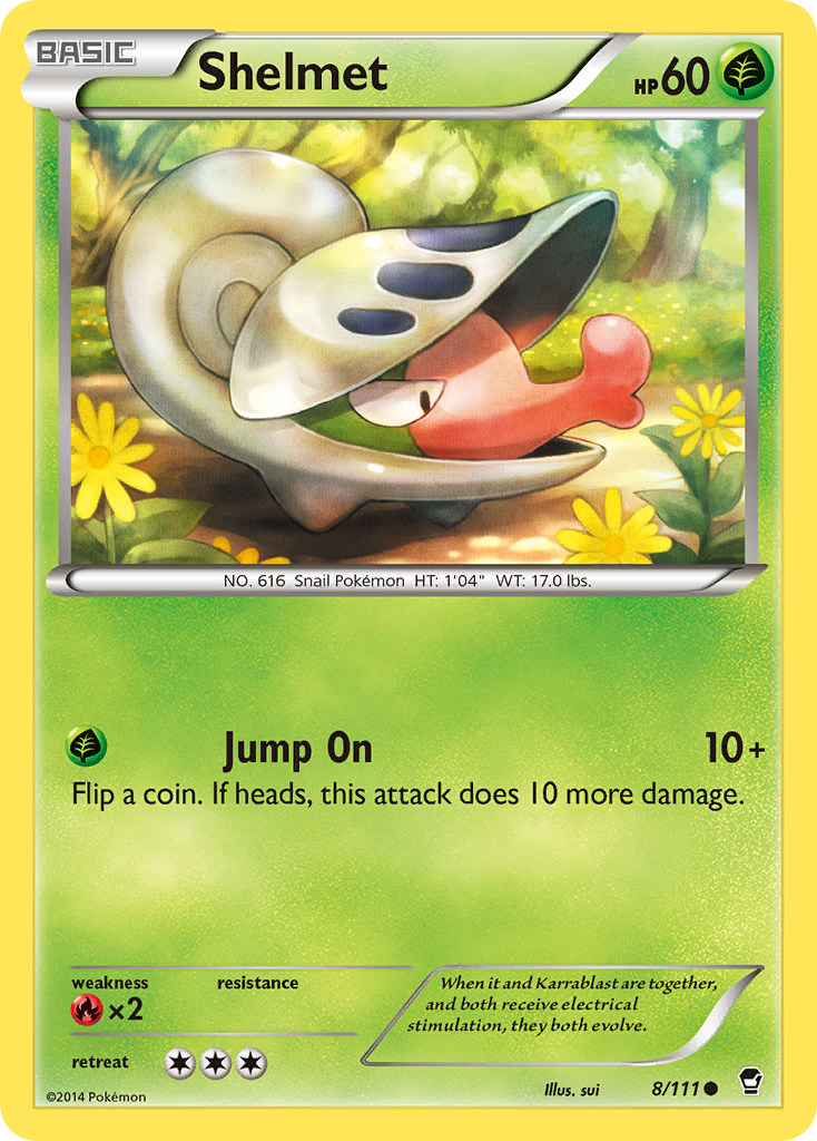 Shelmet (8/111) [XY: Furious Fists] - Pokémon - Card Brawlers | Quebec | Canada |