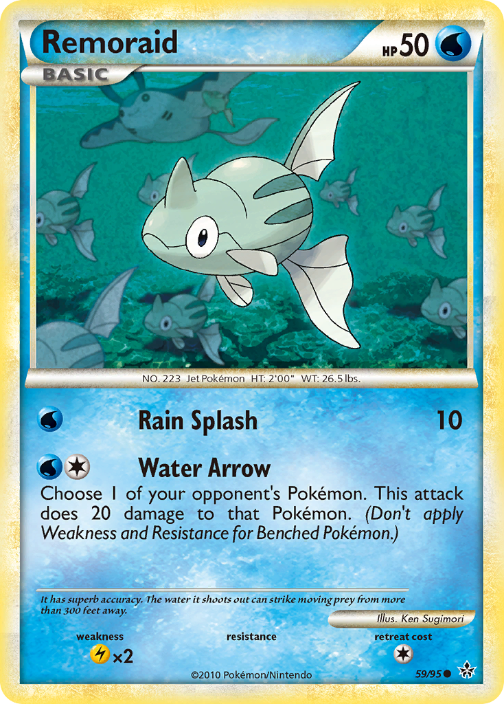 Remoraid (59/95) [HeartGold & SoulSilver: Unleashed] - Pokémon - Card Brawlers | Quebec | Canada |