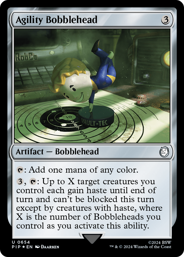 Agility Bobblehead (Surge Foil) [Fallout] - Magic: The Gathering - Card Brawlers | Quebec | Canada |