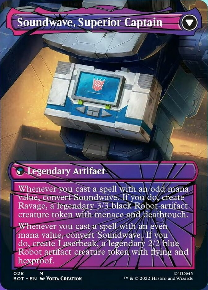 Soundwave, Sonic Spy // Soundwave, Superior Captain (Shattered Glass) [Transformers] - Magic: The Gathering - Card Brawlers | Quebec | Canada |