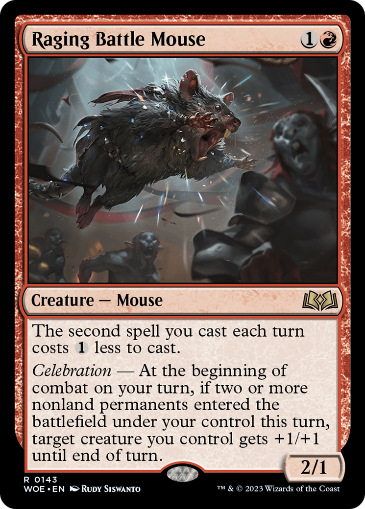 Raging Battle Mouse [Wilds of Eldraine] - Magic: The Gathering - Card Brawlers | Quebec | Canada |
