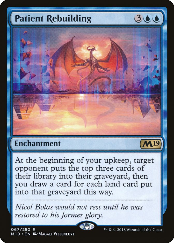 Patient Rebuilding [Core Set 2019] - Magic: The Gathering - Card Brawlers | Quebec | Canada |