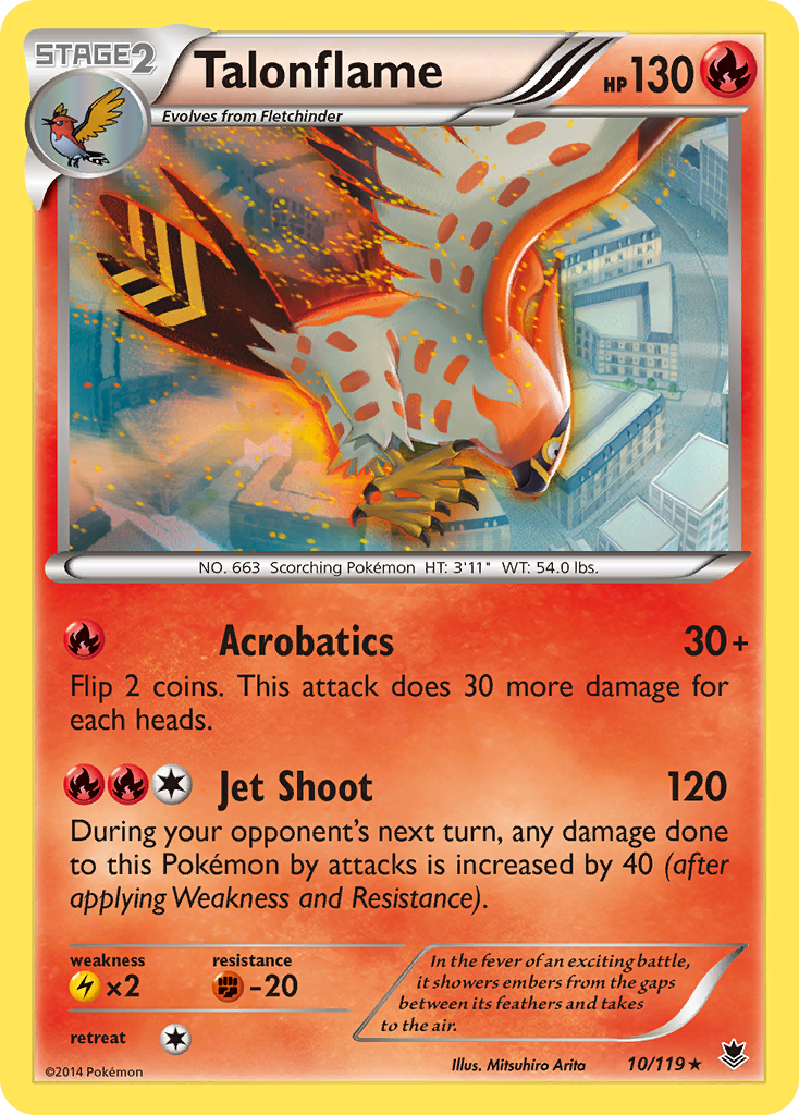 Talonflame (10/119) [XY: Phantom Forces] - Pokémon - Card Brawlers | Quebec | Canada |