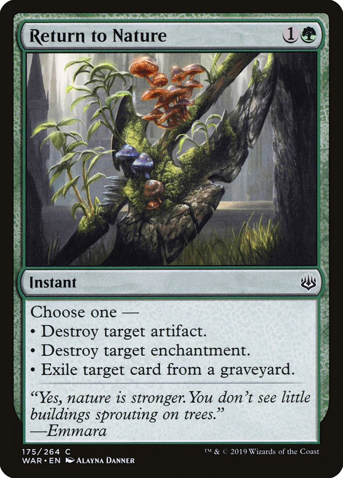 Return to Nature [War of the Spark] - Magic: The Gathering - Card Brawlers | Quebec | Canada |