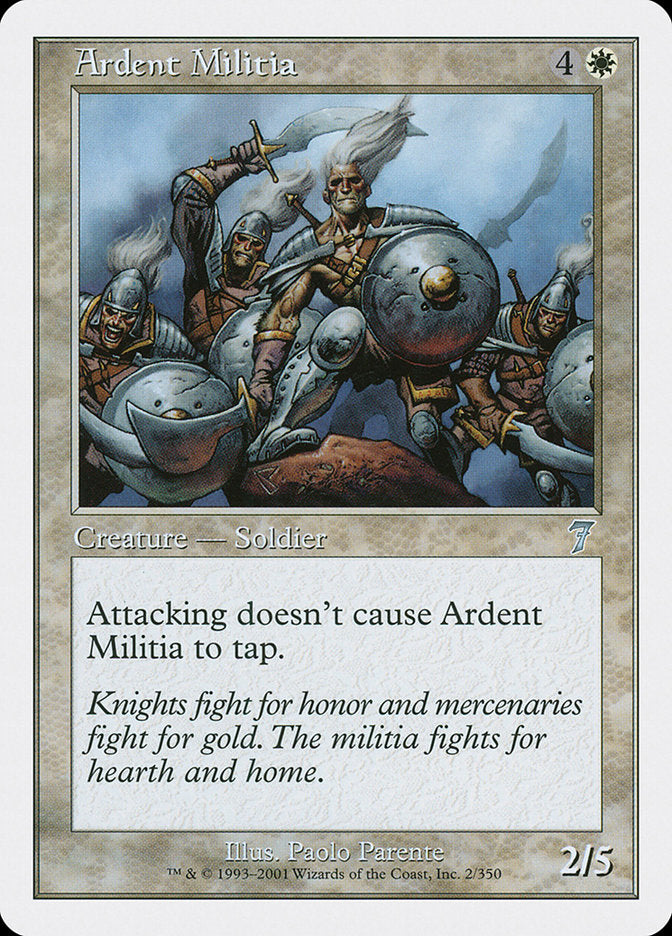 Ardent Militia [Seventh Edition] - Magic: The Gathering - Card Brawlers | Quebec | Canada |
