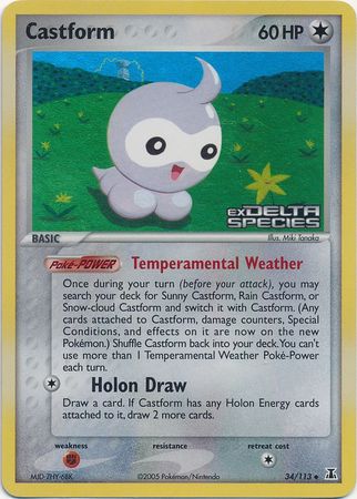 Castform (34/113) (Stamped) [EX: Delta Species] - Pokémon - Card Brawlers | Quebec | Canada |