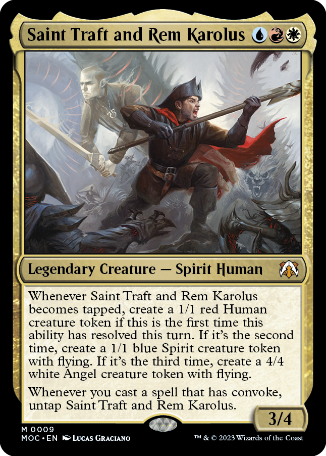 Saint Traft and Rem Karolus [March of the Machine Commander] - Magic: The Gathering - Card Brawlers | Quebec | Canada |