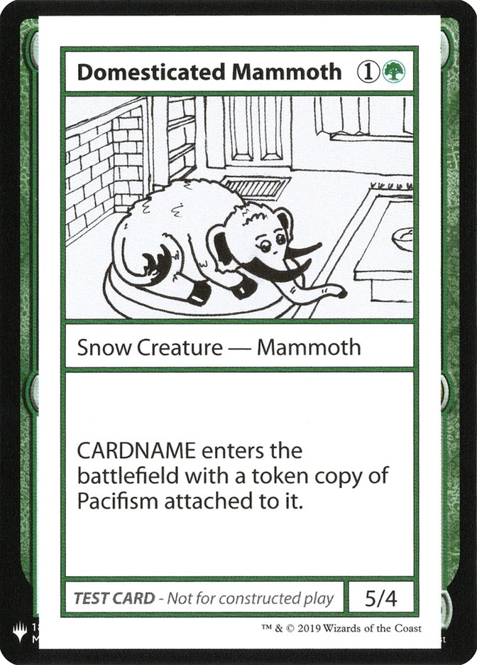 Domesticated Mammoth [Mystery Booster Playtest Cards] - Magic: The Gathering - Card Brawlers | Quebec | Canada |