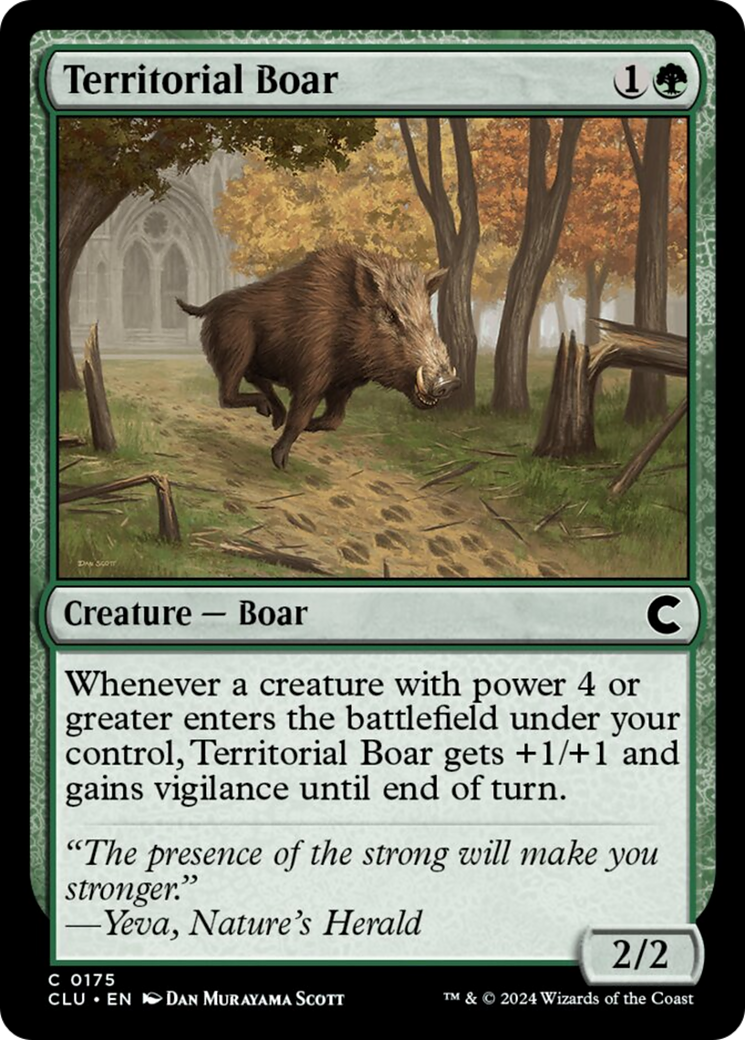Territorial Boar [Ravnica: Clue Edition] - Magic: The Gathering - Card Brawlers | Quebec | Canada |