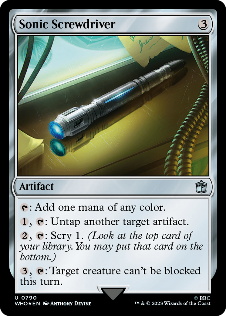 Sonic Screwdriver (0790) (Surge Foil) [Doctor Who] - Magic: The Gathering - Card Brawlers | Quebec | Canada |