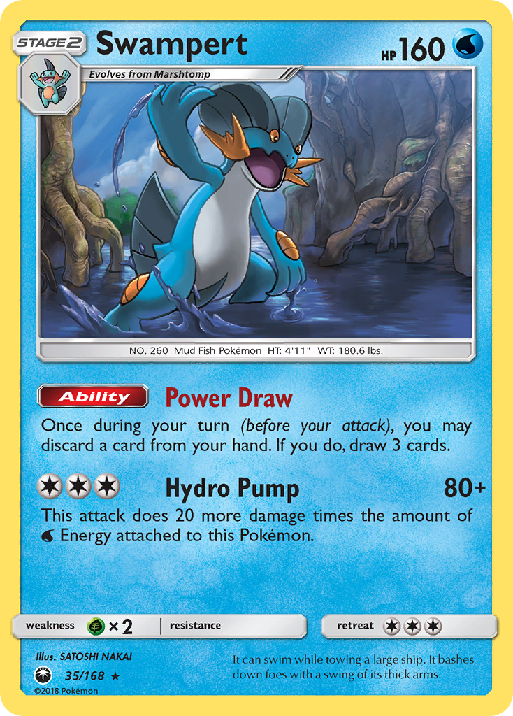 Swampert (35/168) [Sun & Moon: Celestial Storm] - Pokémon - Card Brawlers | Quebec | Canada |