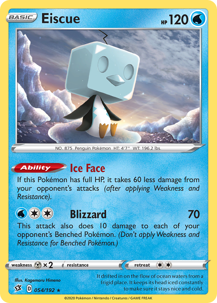 Eiscue (054/192) [Sword & Shield: Rebel Clash] - Pokémon - Card Brawlers | Quebec | Canada |