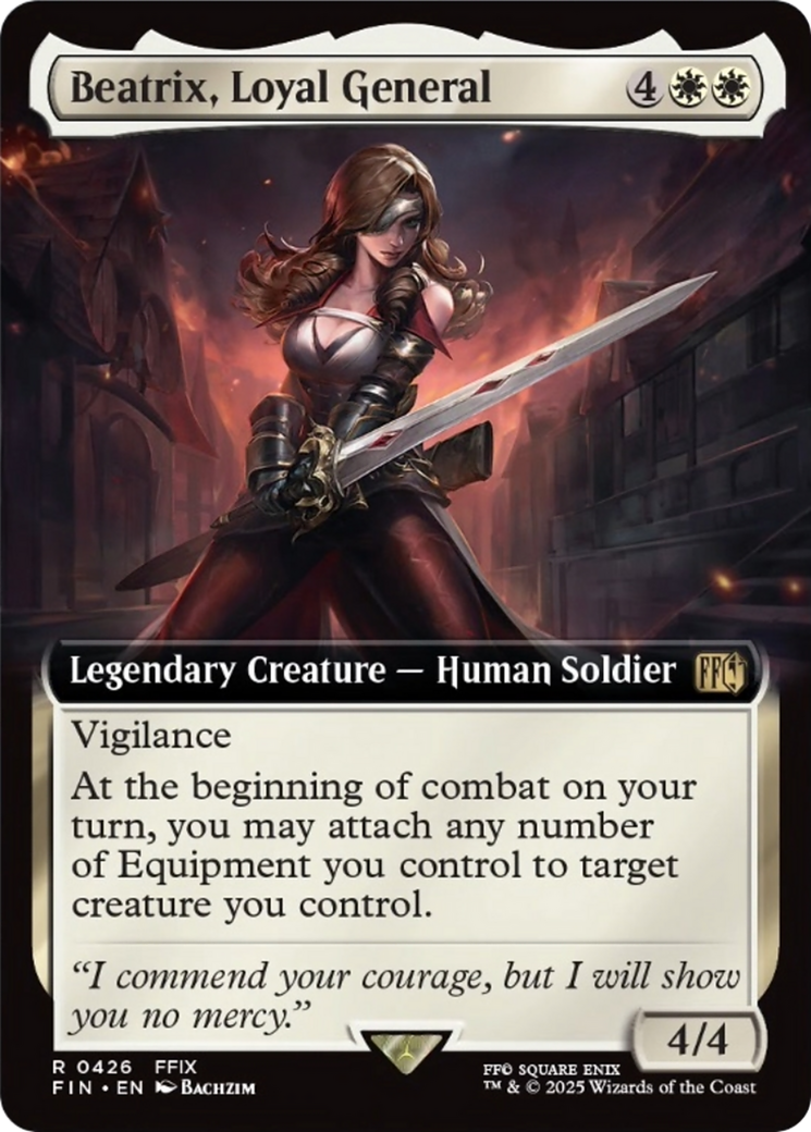 Beatrix, Loyal General (Extended Art) [FINAL FANTASY] - Magic: The Gathering - Card Brawlers | Quebec | Canada |