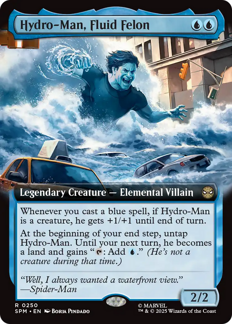 Hydro-Man, Fluid Felon (Extended Art) [Marvel's Spider-Man] - Magic: The Gathering - Card Brawlers | Quebec | Canada |