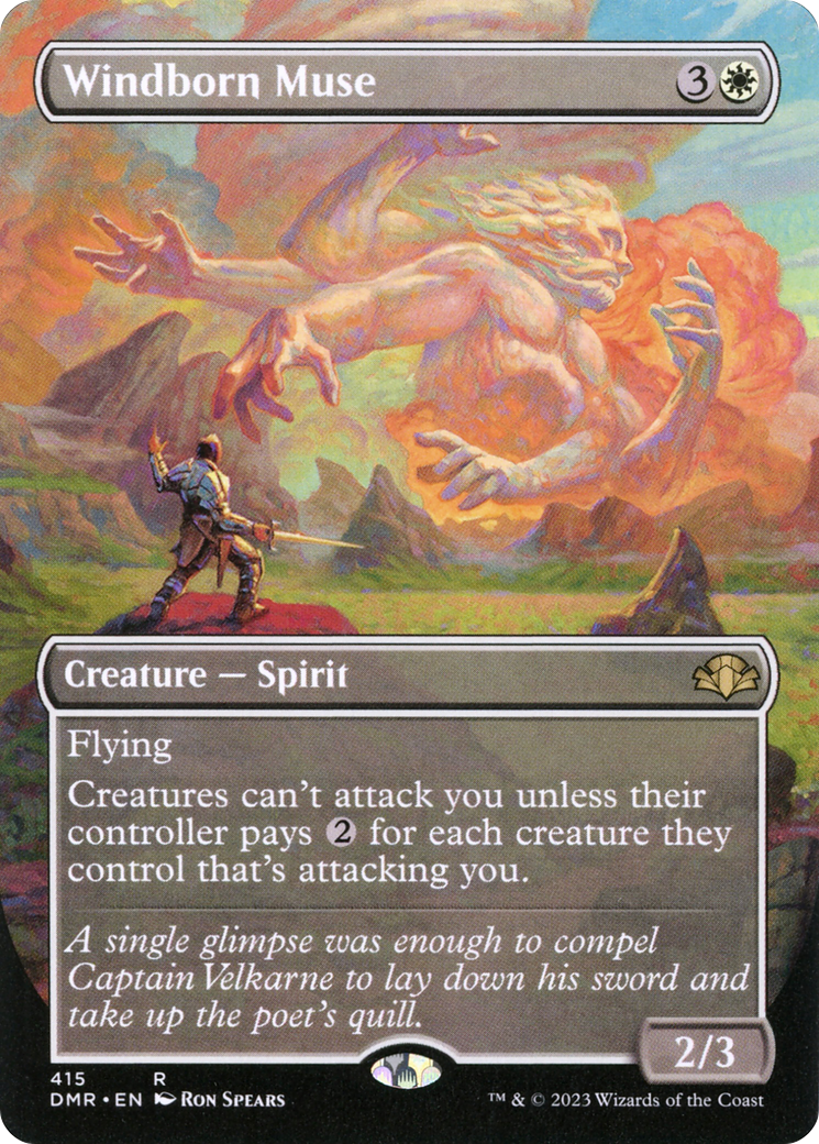 Windborn Muse (Borderless Alternate Art) [Dominaria Remastered] - Magic: The Gathering - Card Brawlers | Quebec | Canada |