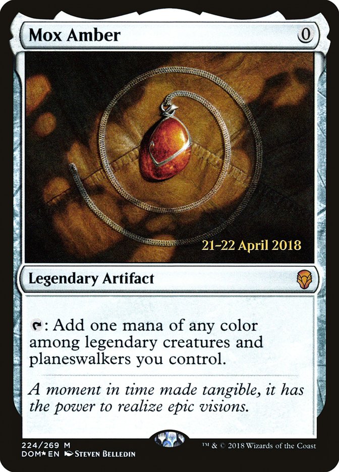 Mox Amber [Dominaria Prerelease Promos] - Magic: The Gathering - Card Brawlers | Quebec | Canada |